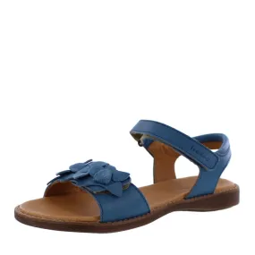 Froddo Sandalen jeans blau mit Blumen Klettverschluss